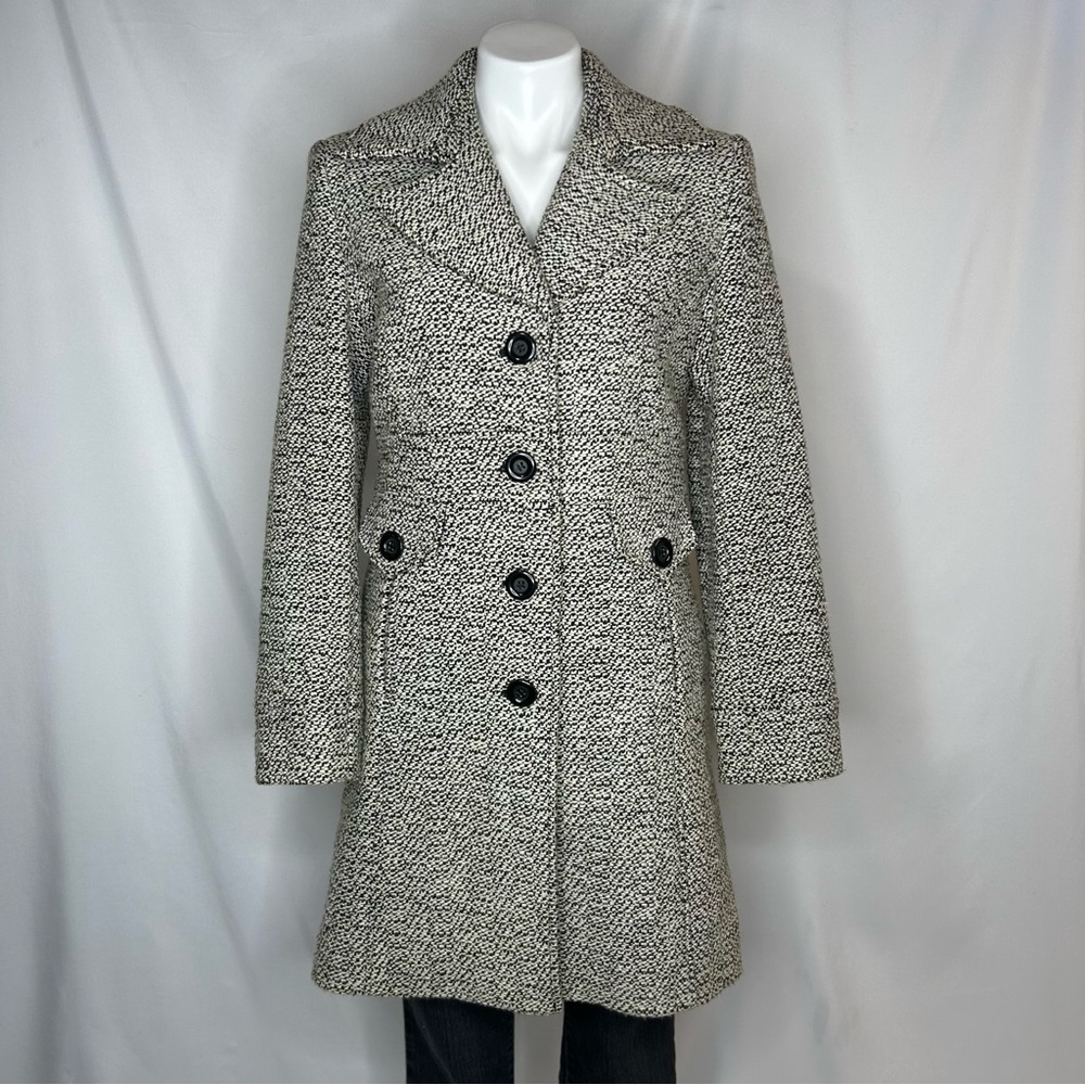 Giacca Single Breasted Tweed Peacoat, Medium